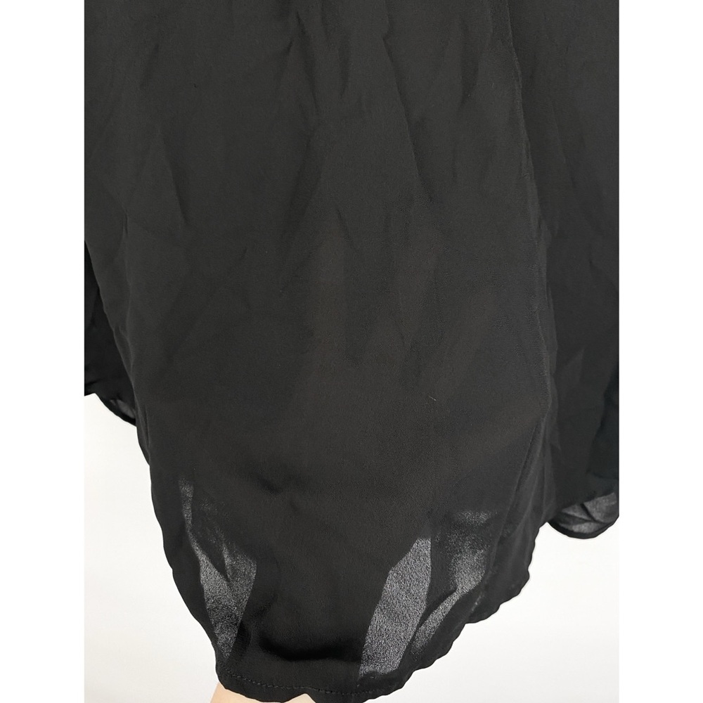Torrid Harper Georgette Pullover 3/4 Sleeve Tunic Blouse Sheer Black - Size 2X‎ - Picture 8 of 10